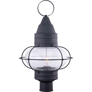 Chatham 1-Light Outdoor Post in Coastal and Globe Style 22.5 Inches Tall and 13 Inches Wide