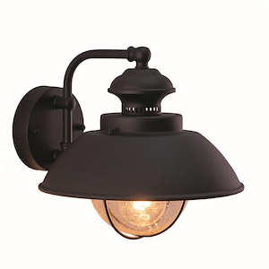 Harwich 1-Light Outdoor Wall Sconce in Coastal and Barn Style 10.25 Inches Tall and 10 Inches Wide