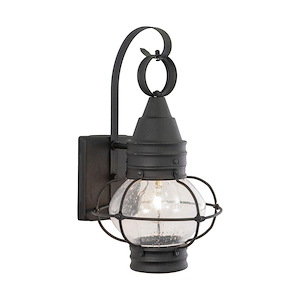 Chatham 1-Light Outdoor Wall Sconce in Coastal and Lantern Style 13.5 Inches Tall and 8 Inches Wide - 187881
