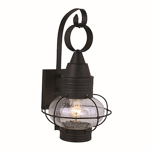 Chatham 1-Light Outdoor Wall Sconce in Coastal and Lantern Style 18 Inches Tall and 10 Inches Wide - 187880