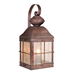 Revere 3-Light Outdoor Wall Sconce in Traditional and Lantern Style 18.5 Inches Tall and 9.75 Inches Wide - 1334076