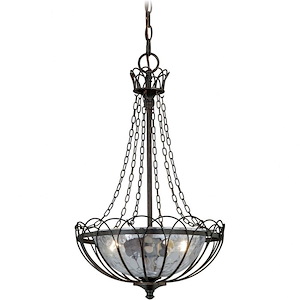 Novara 2-Light Pendant in Traditional and Cage Style 22.5 Inches Tall and 13 Inches Wide - 1153454