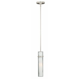 Vilo 1-Light Mini Pendant in Contemporary and Cylinder Style 19.5 Inches Tall and 4.5 Inches Wide - 430876