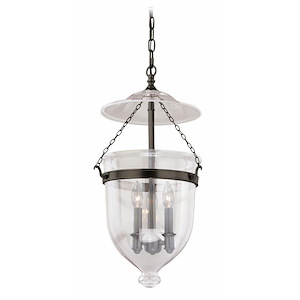 630 Series 3-Light Pendant in Transitional and Globe Style 24 Inches Tall and 12.75 Inches Wide