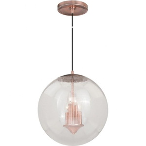 630 Series-Four Light Pendant in Mid-Century Modern Style-15.75 Inches Wide by 16.75 Inches High