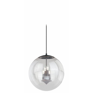 630 Series 4-Light Pendant in Mid-Century Modern and Globe Style 16.75 Inches Tall and 15.75 Inches Wide