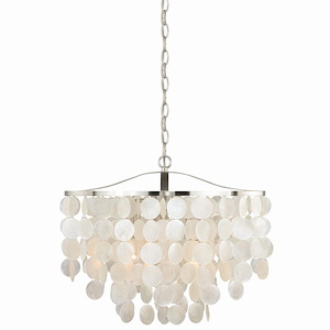 Elsa 3-Light Pendant in Transitional and Waterfall Style 18.5 Inches Tall and 19.75 Inches Wide