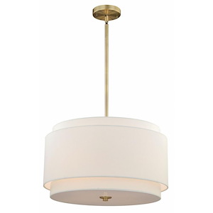 Burnaby 4-Light Pendant in Mid-Century Modern and Cylinder Style 15.75 Inches Tall and 20.5 Inches Wide - 515375