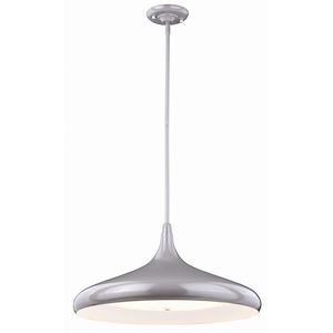 Bacio 1-Light Sensor Pendant in Contemporary and Dome Style 16 Inches Tall and 21 Inch Wide - 1073615