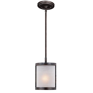 Lumos 1-Light Mini Pendant in Transitional and Cylinder Style 12.25 Inches Tall and 6.25 Inches Wide - 1073880