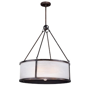 Lumos 7-Light Pendant in Transitional and Drum Style 30 Inches Tall and 25 Inches Wide