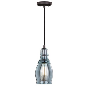 Millie 1-Light Mini Pendant in Farmhouse and Bell Style 11.75 Inches Tall and 5.25 Inches Wide