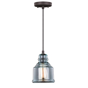 Millie 1-Light Mini Pendant in Farmhouse and Bell Style 8.25 Inches Tall and 6 Inches Wide - 707833