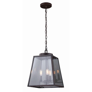Grant 3-Light Pendant in Transitional and Geometric Style 16.25 Inches Tall and 12 Inches Wide - 1073792