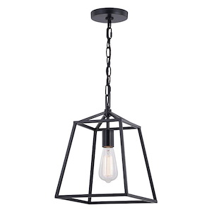Hayes 1-Light Mini Pendant in Farmhouse and Lantern Style 13.75 Inches Tall and 10 Inches Wide - 1050495