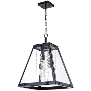 Tremont 4-Light Pendant in Industrial and Lantern Style 20.25 Inches Tall and 15 Inches Wide - 1050538