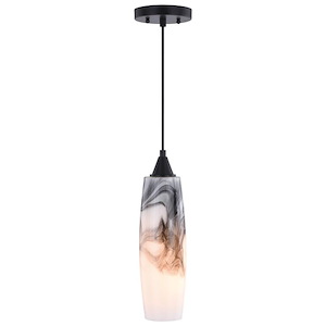 Milano - 1 Light Large Pendant in Contemporary Style 15.25 Inches Tall and 4.25 Inches Wide - 1073919