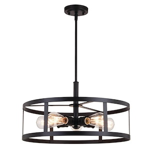Akron - 5 Light Pendant In Farmhouse Style-16.75 Inches Tall and 20 Inches Wide - 1299085