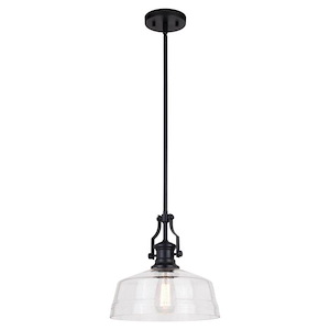 Beloit - 1 Light Pendant In Farmhouse Style-17 Inches Tall and 12 Inches Wide