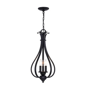 Monrovia - 3 Light Pendant In Traditional Style-24 Inches Tall and 11.25 Inches Wide - 1299091