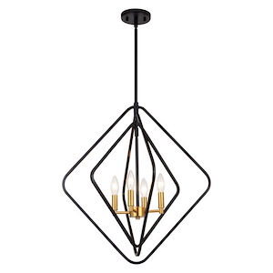 Brady - 4 Light Pendant In Contemporary Style-24.25 Inches Tall and 22 Inches Wide