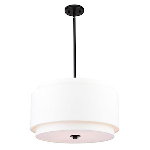Burnaby - 4 Light Pendant In Mid-Century Modern Style-15.75 Inches Tall and 20.5 Inches Wide
