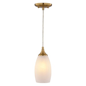 Milano - 1 Light Mini Pendant-9.75 Inch Tall and 4.75 Inch Wide - 1403053