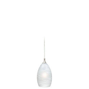 Milano 1-Light Mini Pendant in Transitional and Bell Style 8.25 Inches Tall and 4.5 Inches Wide - 1073915