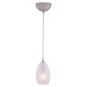 Milano 1-Light Mini Pendant in Transitional and Bell Style 8.25 Inches Tall and 4.5 Inches Wide - 1073915