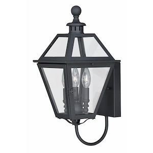 Nottingham 3-Light Outdoor Wall Sconce in Transitional and Lantern Style 20 Inches Tall and 9 Inches Wide - 440263