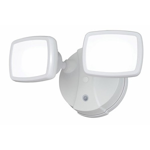 Sigma 2-Light Outdoor Security in Transitional and Rectangular Style 5.5 Inches Tall and 9.25 Inches Wide