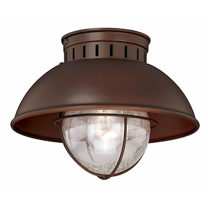 Harwich 1-Light Outdoor Ceiling in Coastal and Barn Style 7.75 Inches Tall and 10 Inches Wide