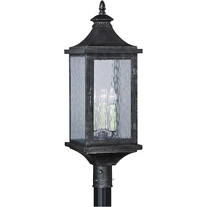 Cavanaugh 3-Light Outdoor Post in Traditional and Rectangular Style 30.5 Inches Tall and 10 Inches Wide