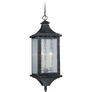 Cavanaugh 3-Light Outdoor Pendant in Traditional and Empire Style 29.75 Inches Tall and 10 Inches Wide