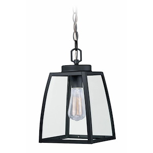 Granville 1-Light Outdoor Pendant in Transitional and Lantern Style 13 Inches Tall and 8 Inches Wide