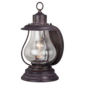 Dockside 1-Light Outdoor Wall Sconce in Coastal and Lantern Style 12.75 Inches Tall and 6.25 Inches Wide - 515587