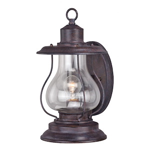 Dockside 1-Light Outdoor Wall Sconce in Coastal and Lantern Style 14.75 Inches Tall and 8 Inches Wide