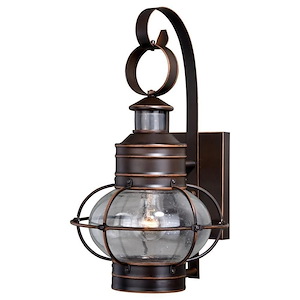 Chatham 1-Light Outdoor Motion Sensor in Coastal and Lantern Style 17.5 Inches Tall and 9.75 Inches Wide - 707831