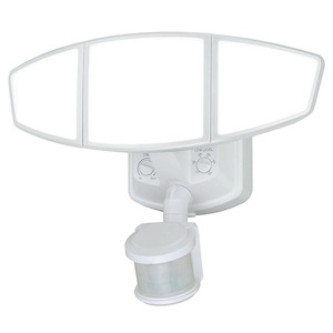 Omega 1-Light Outdoor Motion Sensor in Transitional and Abstract Style 9 Inches Tall and 13.25 Inches Wide