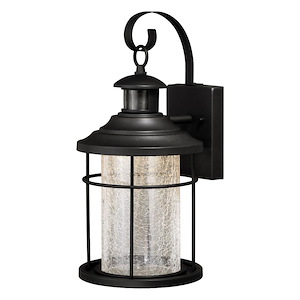 Melbourne 1-Light Outdoor Motion Sensor in Coastal and Cylinder Style 16.25 Inches Tall and 8 Inches Wide
