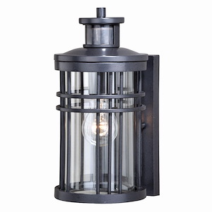 Wrightwood 1-Light Outdoor Motion Sensor in Transitional and Cylinder Style 12 Inches Tall and 6 Inches Wide