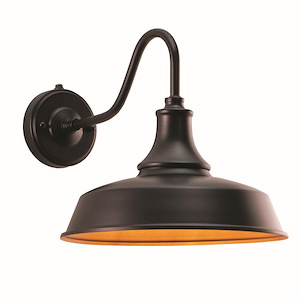 Dorado 1-Light Outdoor Wall Sconce in Farmhouse and Barn Style 9 Inches Tall and 9 Inches Wide