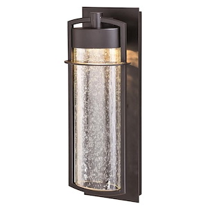 Logan 1-Light Outdoor Wall Sconce in Contemporary and Rectangular Style 15.5 Inches Tall and 5.5 Inches Wide - 707941