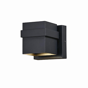 Lavage 1-Light Outdoor Wall Sconce in Contemporary and Rectangular Style 4.75 Inches Tall and 4 Inches Wide - 1050509