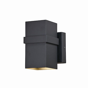 Lavage 2-Light Outdoor Wall Sconce in Contemporary and Rectangular Style 7 Inches Tall and 4 Inches Wide