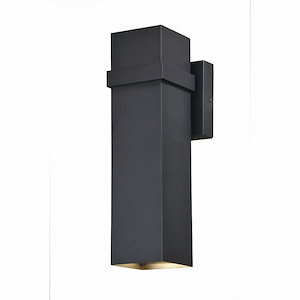 Lavage 2-Light Outdoor Wall Sconce in Contemporary and Rectangular Style 14 Inches Tall and 4 Inches Wide