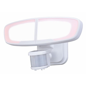 Omicron 2-Light Outdoor Motion Sensor in Transitional and Abstract Style 6.75 Inches Tall and 11.75 Inches Wide - 1219461