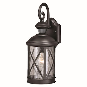 Henderson 1-Light Outdoor Motion Sensor in Traditional and Lantern Style 16.5 Inches Tall and 6.5 Inches Wide
