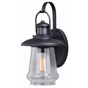 Bridgeport 1-Light Outdoor Motion Sensor in Coastal and Cylinder Style 14.75 Inches Tall and 7.75 Inches Wide - 820779