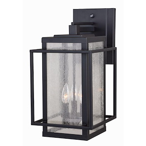 Hyde Park 3-Light Outdoor Wall Sconce in Mission and Lantern Style 18.5 Inches Tall and 9.5 Inches Wide